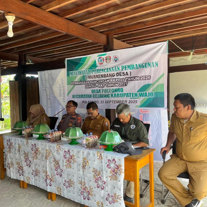 Musrenbang Desa Poleonro Bahas RKPDES 2026 dan DU-RKP 2027, Wujudkan Perencanaan Pembangunan yang Pa